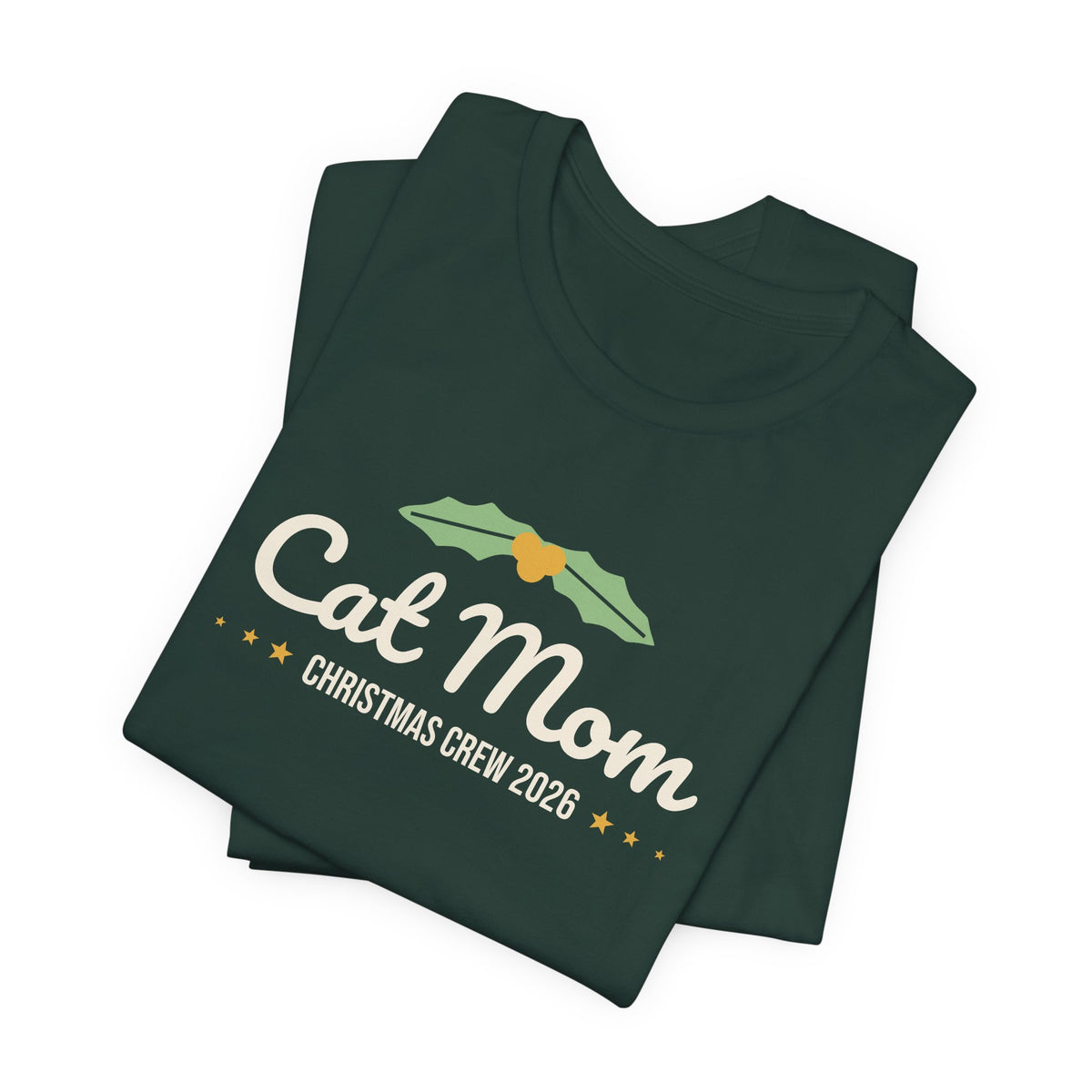 Cat Mom Christmas Shirt · Matching Cat & Owner Tee