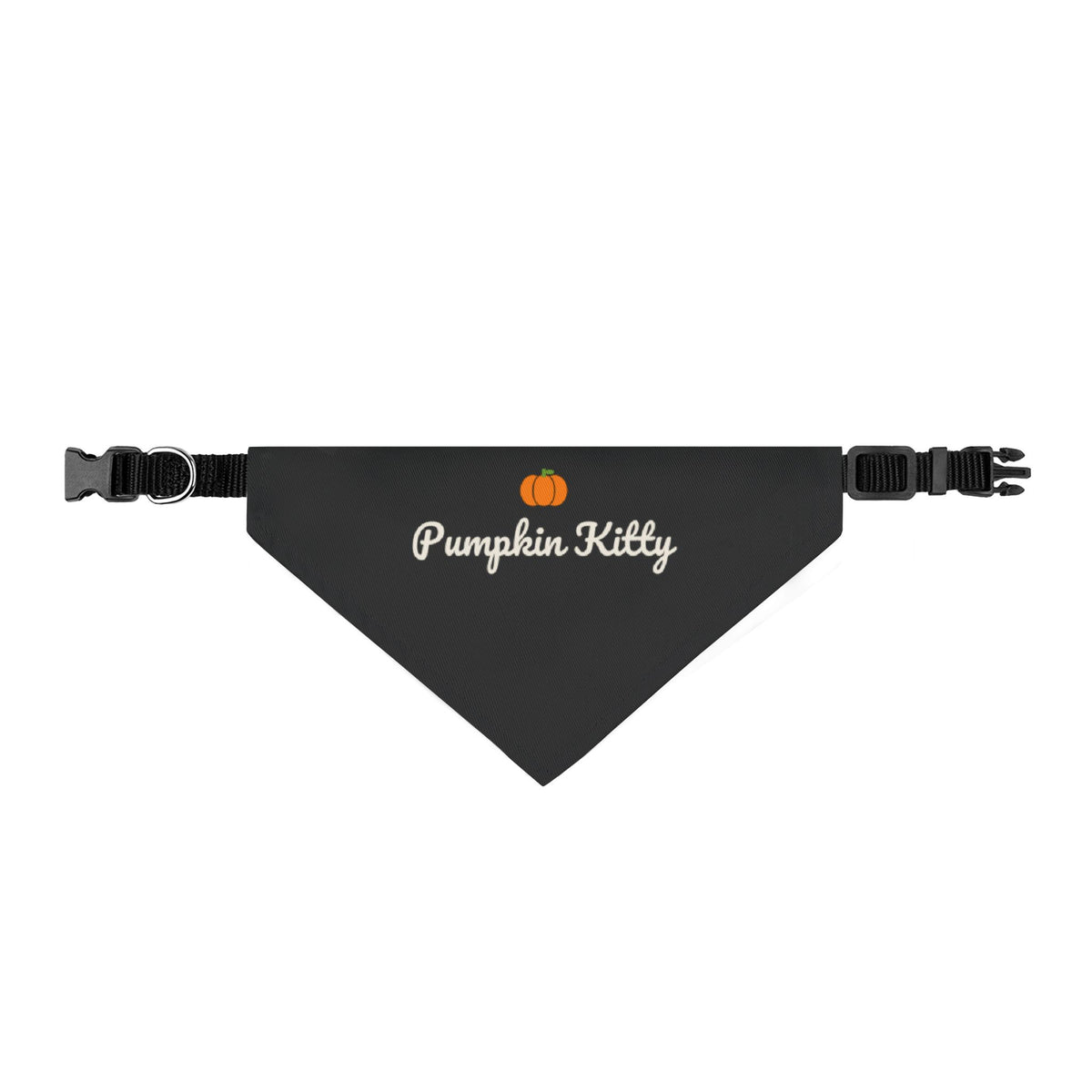 Pumpkin Kitty Cat Bandana (Black) · Matching Halloween Pet Bandana