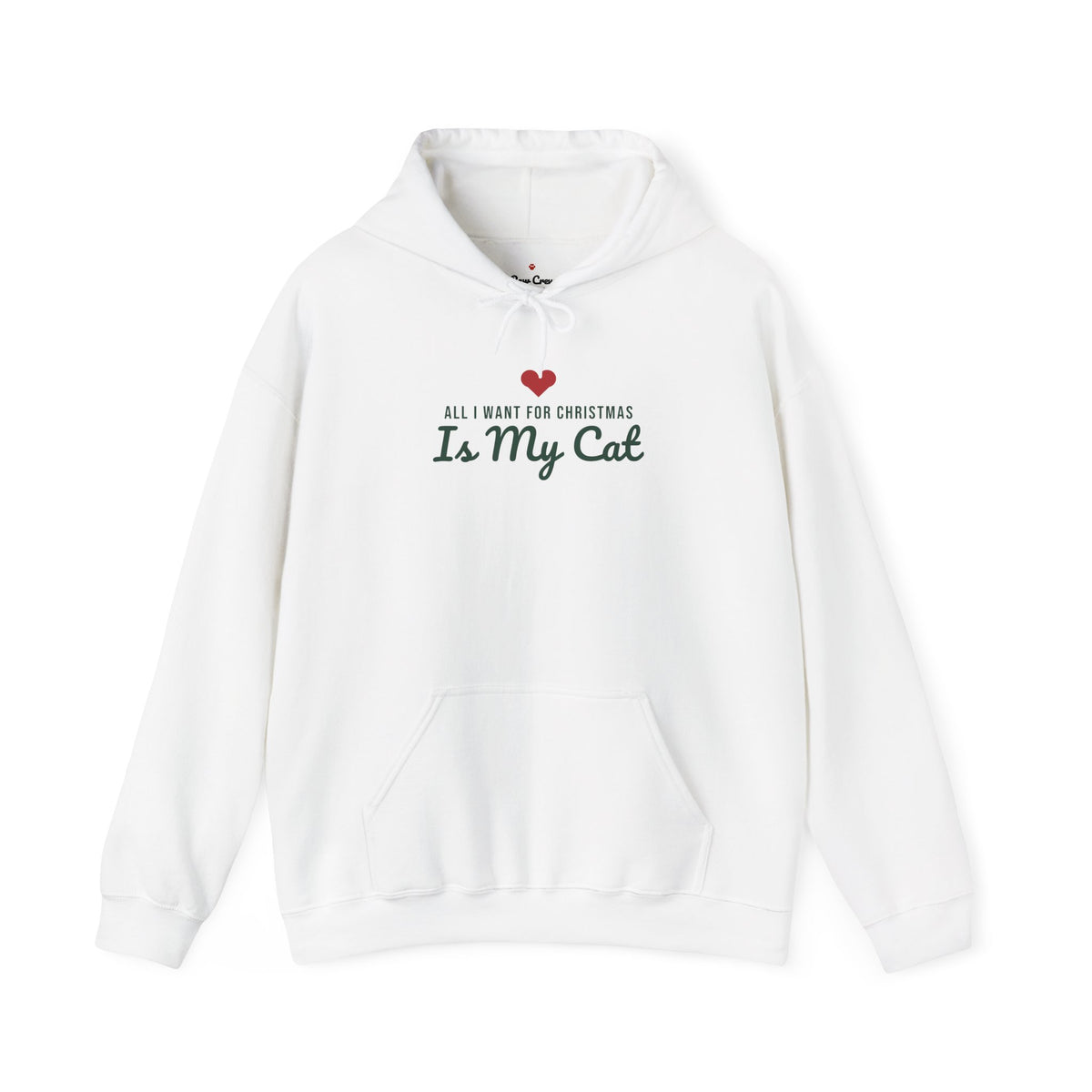 All I Want for Christmas Is My Cat Christmas Hoodie · Matching Family Hoodie · Paw Crew