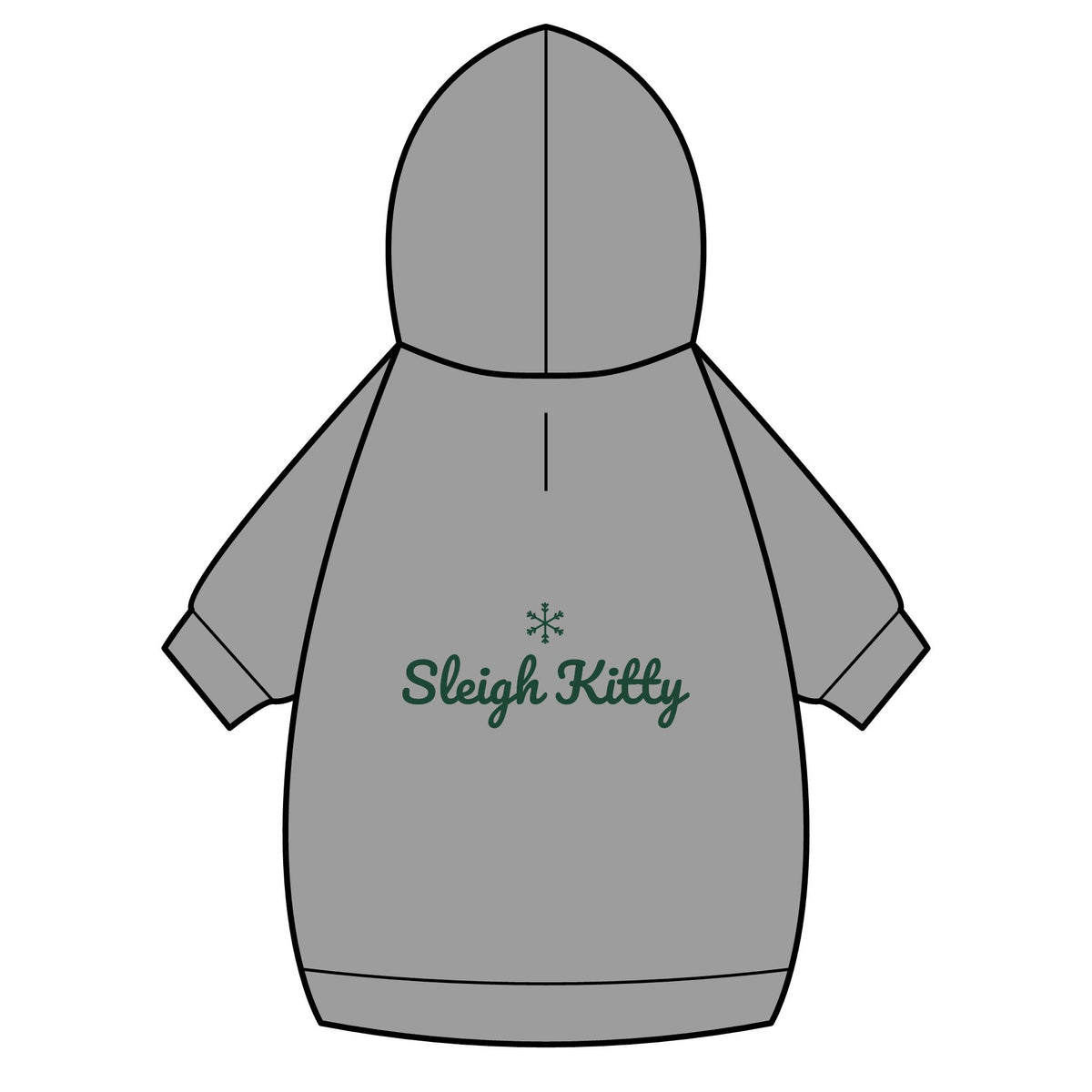 Sleigh Kitty Cat Hoodie · Matching Pet Hoodie · Paw Crew