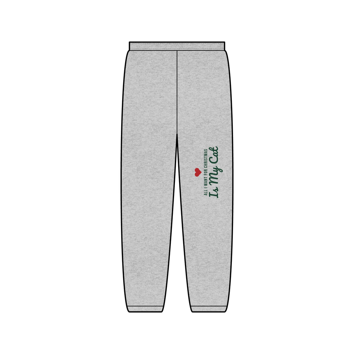 All I Want for Christmas Is My Cat Christmas Sweatpants · Matching Hoodie Set · Paw Crew