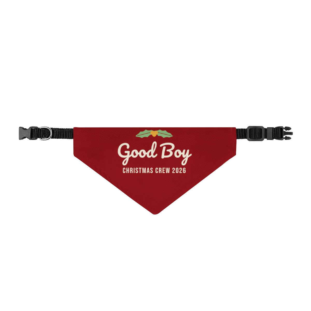 Good Boy Dog Bandana (Red) · Matching Christmas Pet Bandana