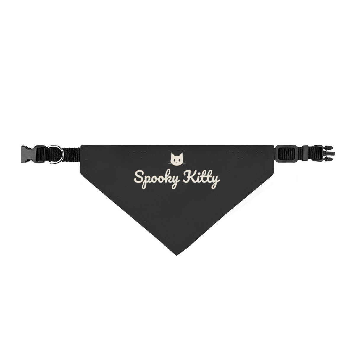 Spooky Kitty Cat Bandana (Black) · Matching Halloween Pet Bandana