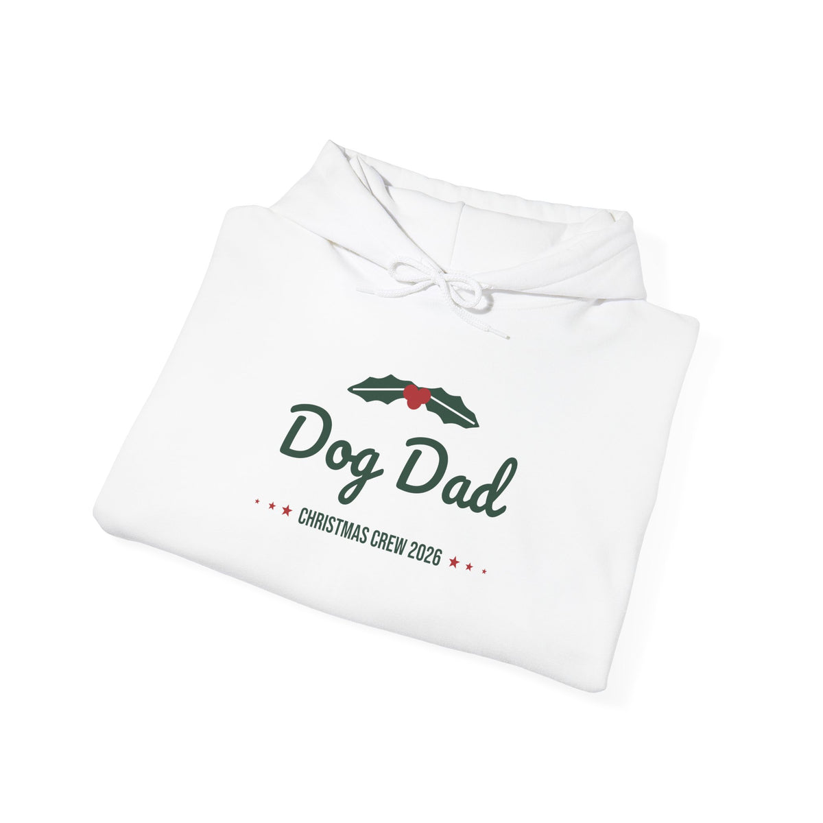 Dog Dad Christmas Hoodie · Matching Family Hoodie · Paw Crew