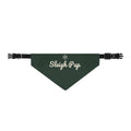 Sleigh Pup Dog Bandana (Forest Green) · Matching Christmas Pet Bandana