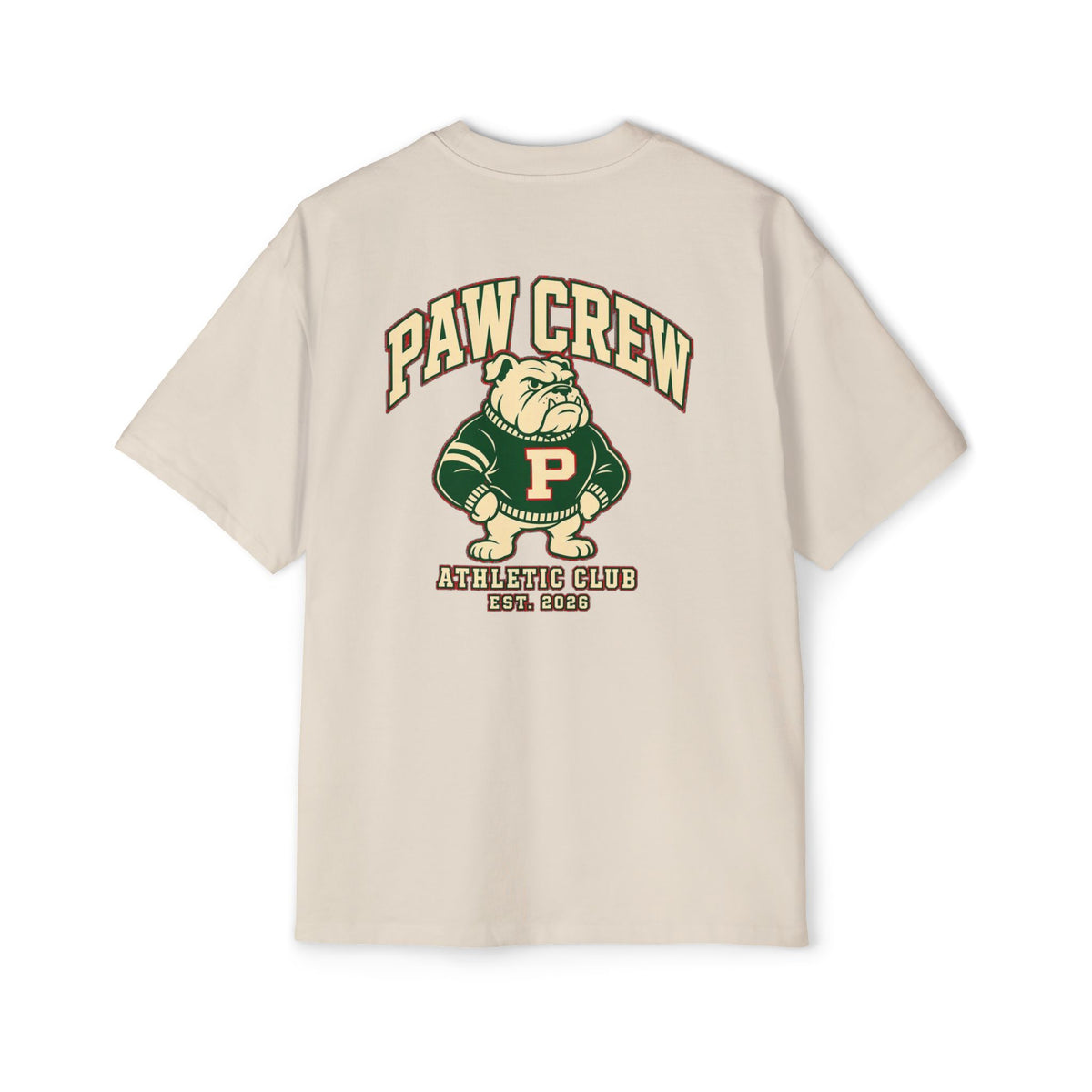 Paw Crew Athletic Club Oversized Heavyweight Tee · Paw Crew Club Streetwear