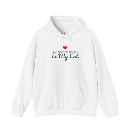 All I Want for Christmas Is My Cat Christmas Hoodie · Matching Family Hoodie · Paw Crew