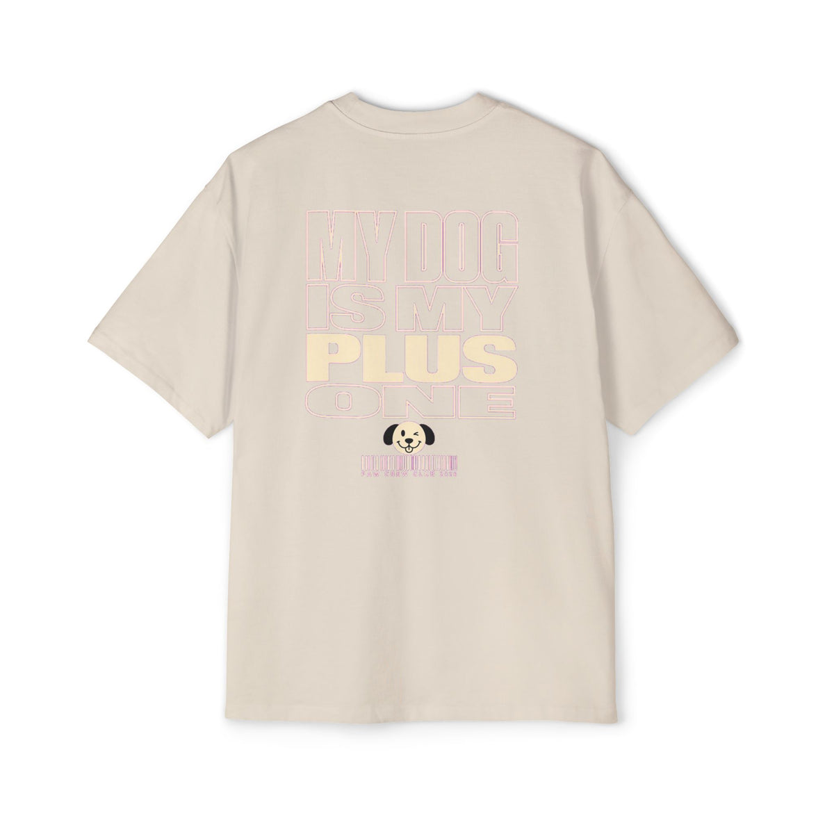 My Dog Is My Plus One Oversized Heavyweight Tee · Paw Crew Club Streetwear