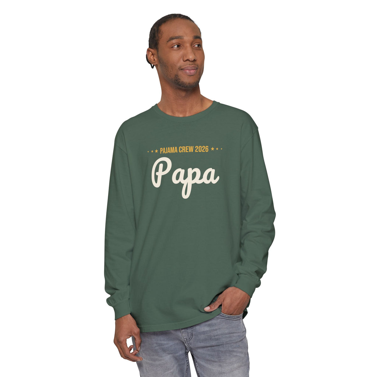 Papa Christmas Pajama Tee · Matching Family Christmas Pajamas · Paw Crew