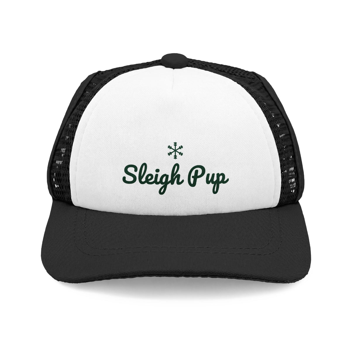 Sleigh Pup Dog Trucker Hat · Matching Pet Trucker Hat · Paw Crew