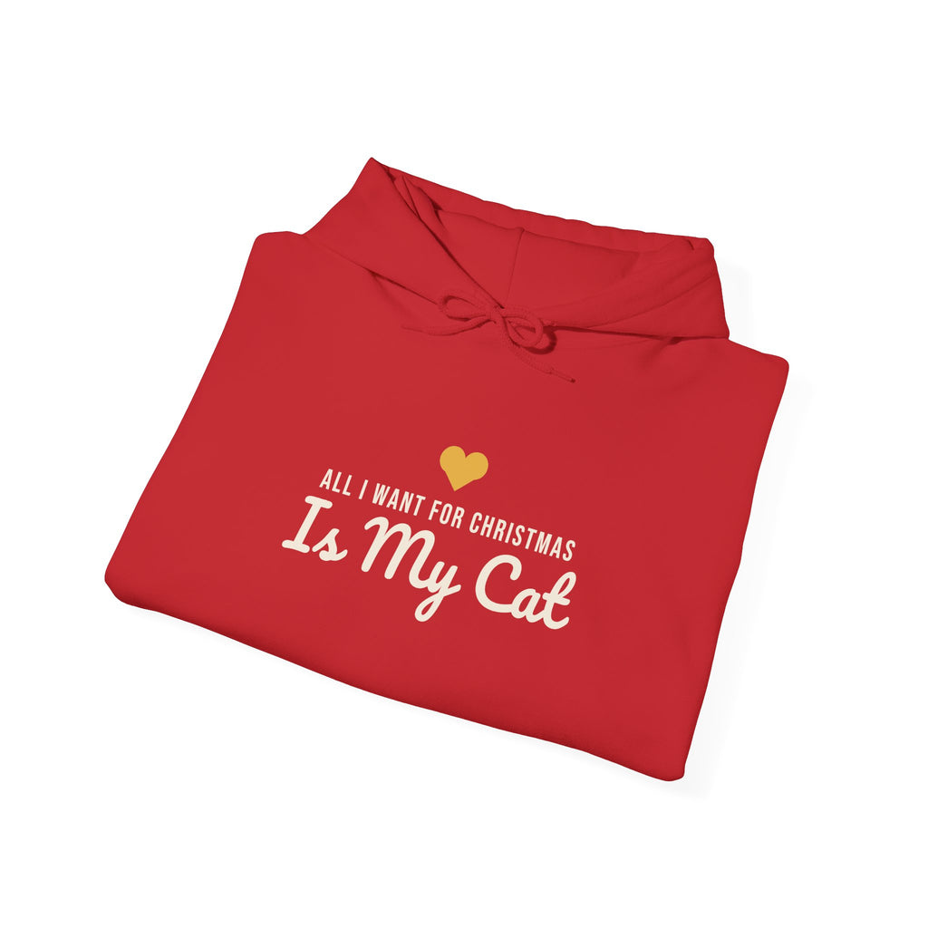 All I Want for Christmas Is My Cat Christmas Hoodie · Matching Family Hoodie · Paw Crew