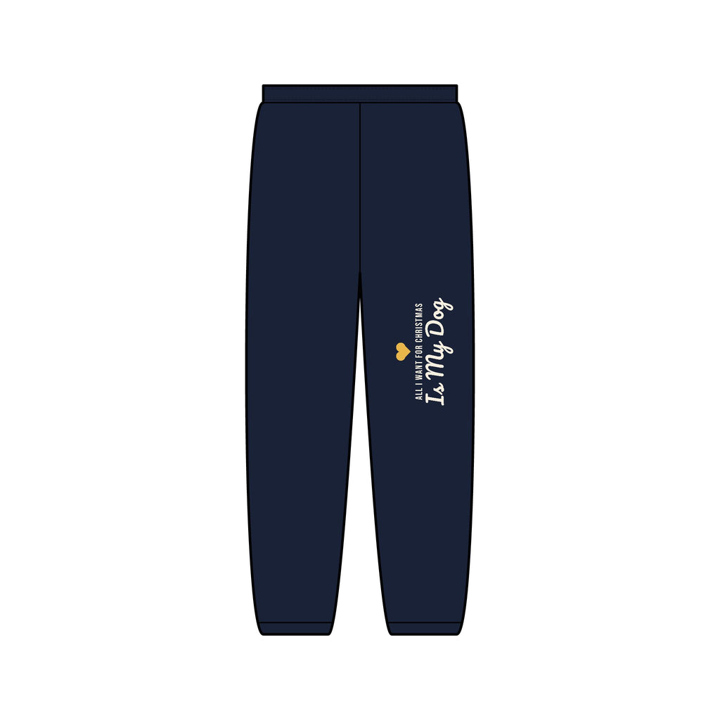 All I Want for Christmas Is My Dog Christmas Sweatpants · Matching Hoodie Set · Paw Crew