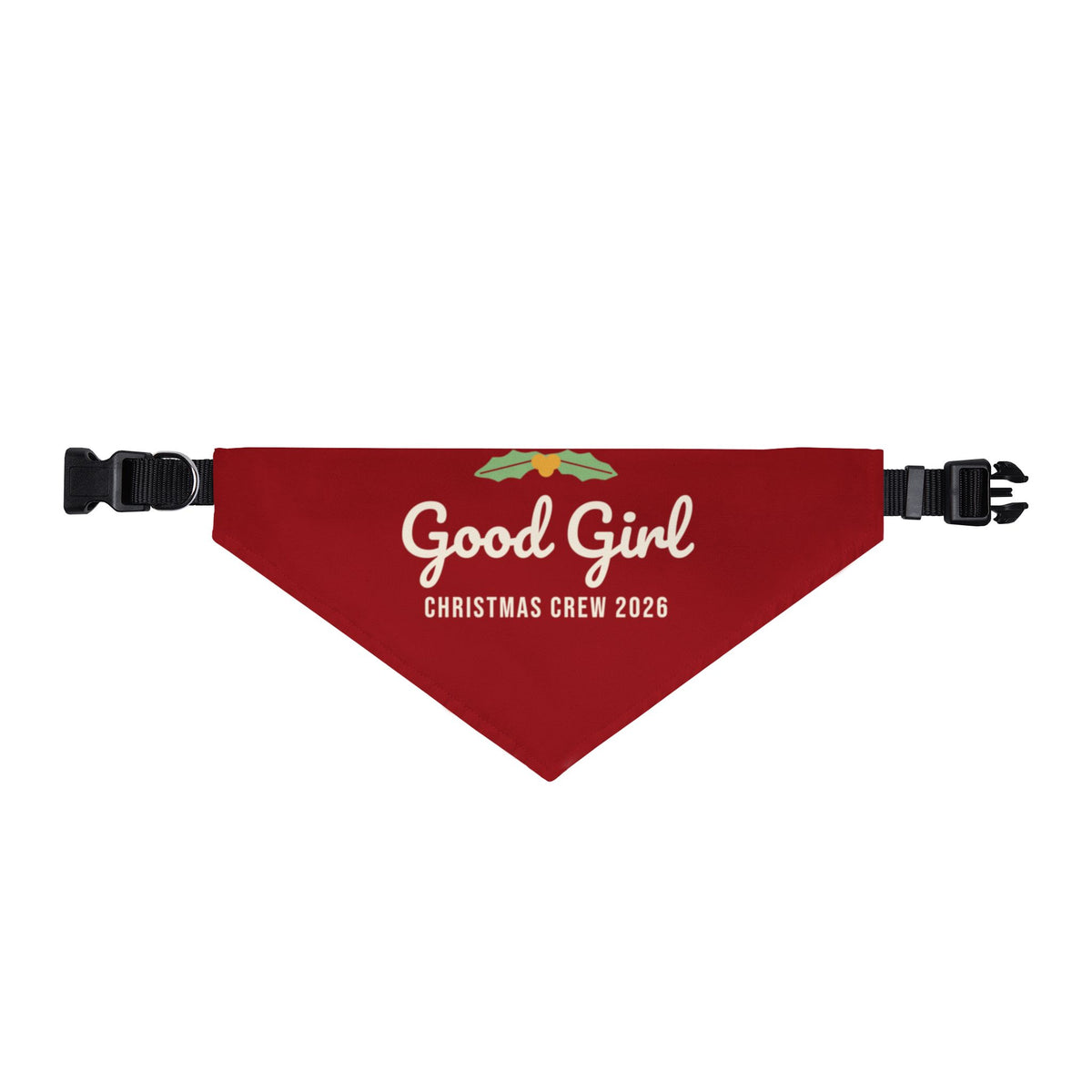 Good Girl Dog Bandana (Red) · Matching Christmas Pet Bandana