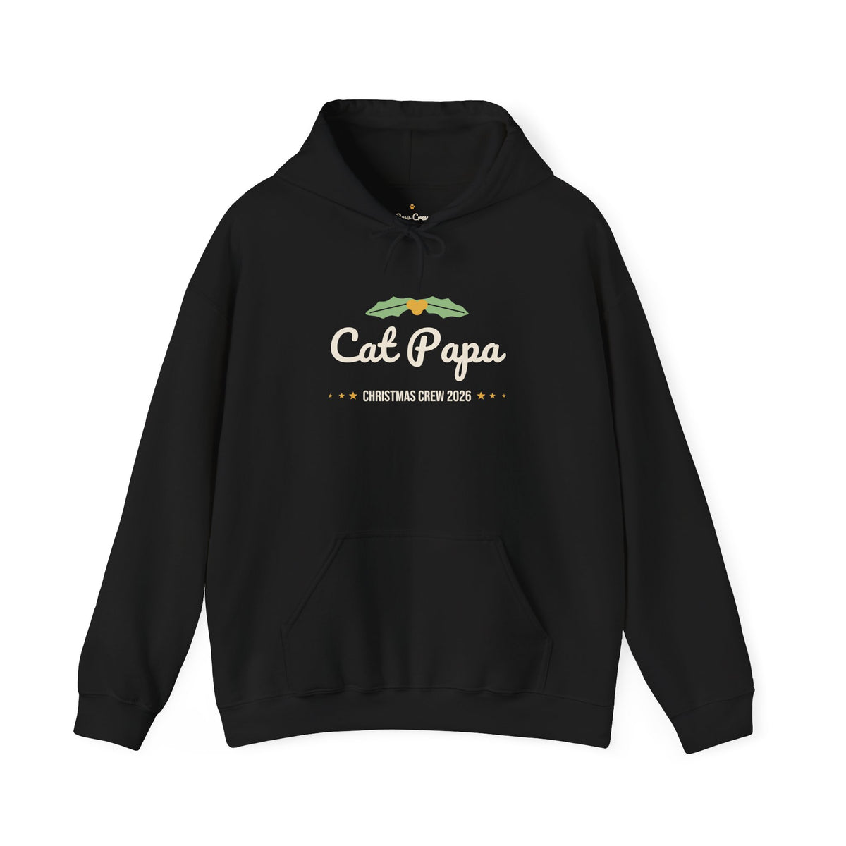 Cat Papa Christmas Hoodie · Matching Family Hoodie · Paw Crew
