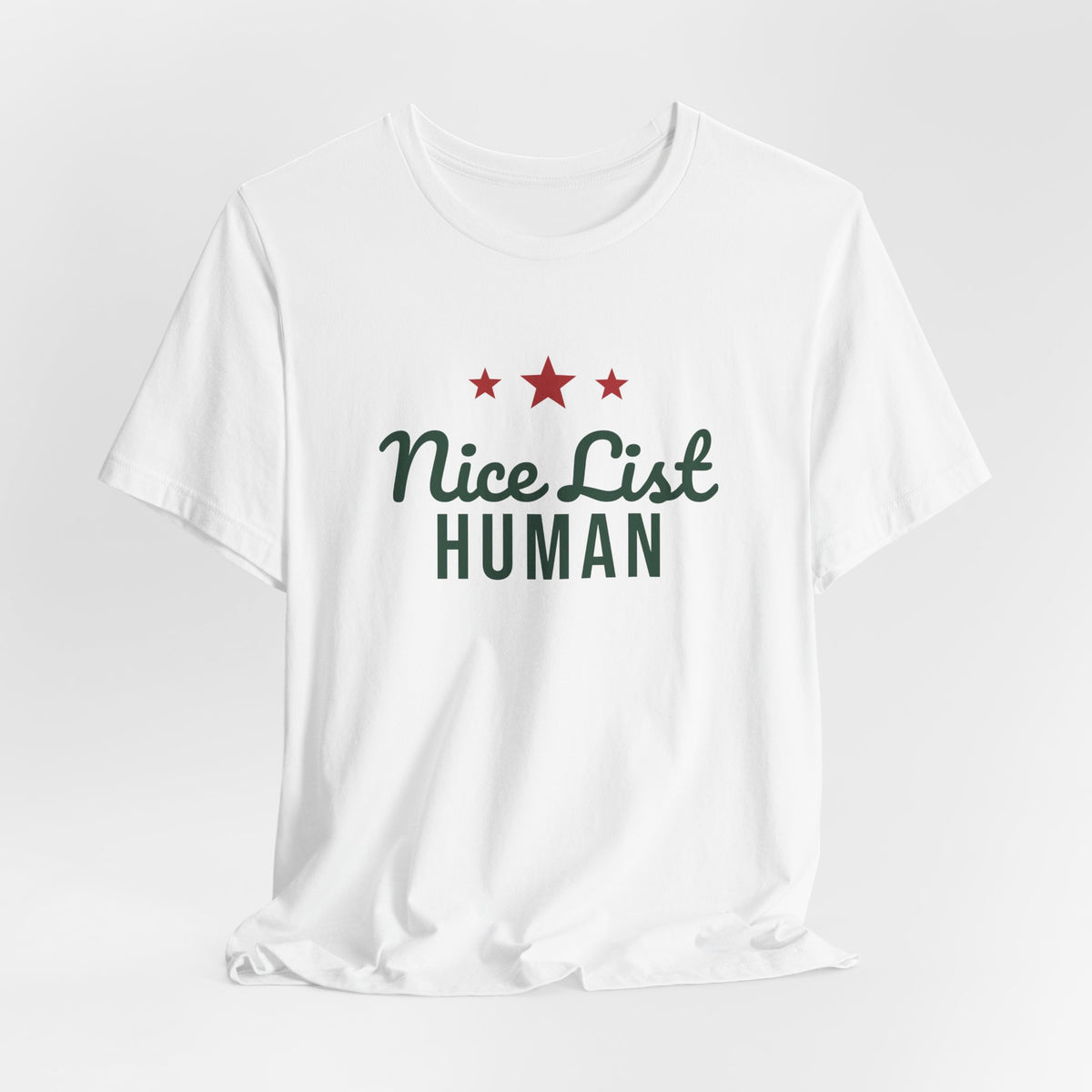 Nice List Human Christmas Shirt · Matching Pet & Owner Tee