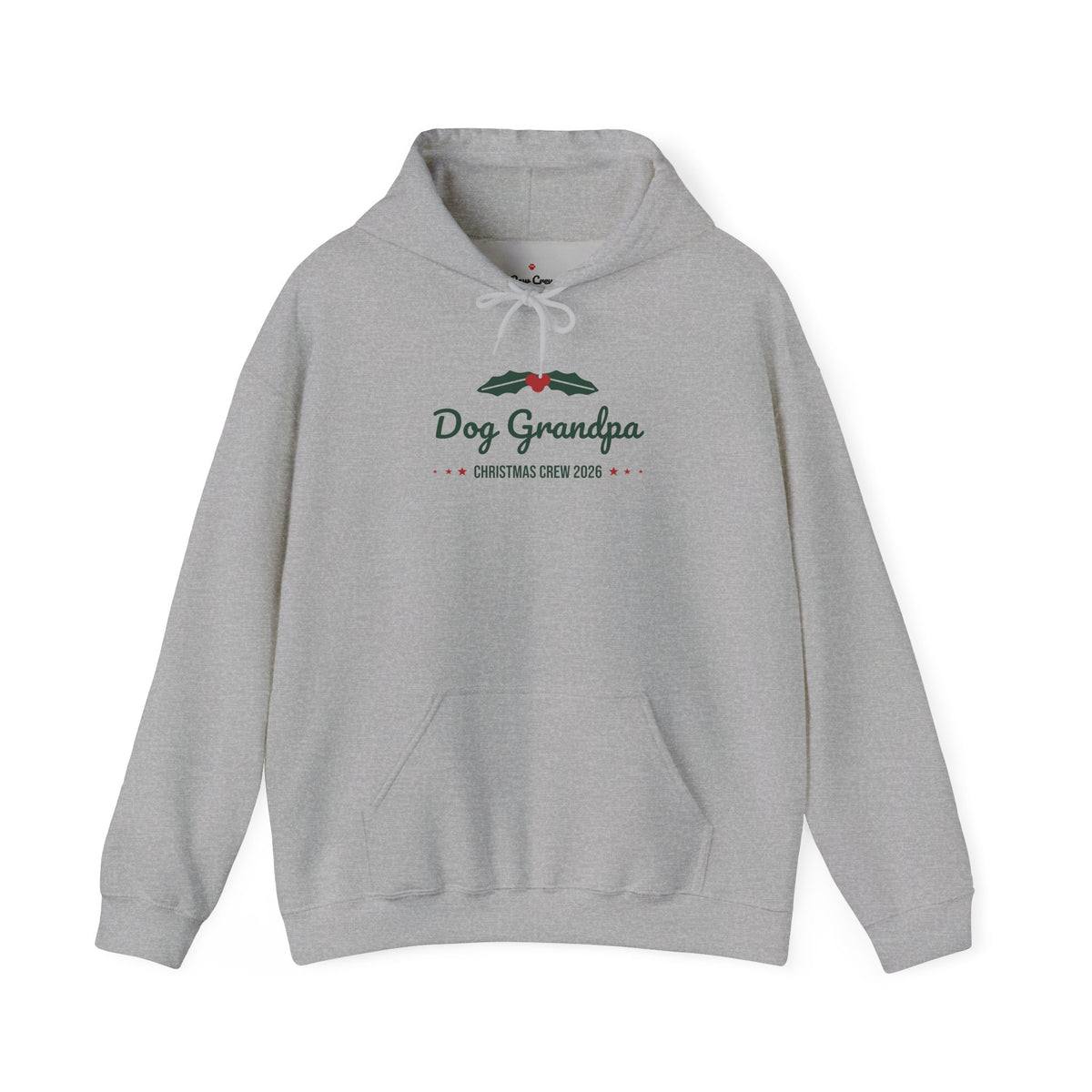 Dog Grandpa Christmas Hoodie · Matching Family Hoodie · Paw Crew