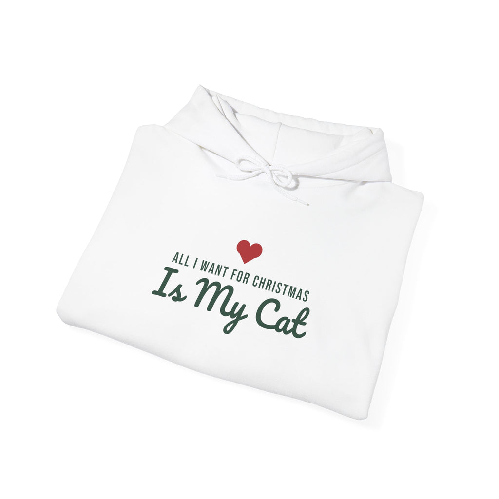 All I Want for Christmas Is My Cat Christmas Hoodie · Matching Family Hoodie · Paw Crew