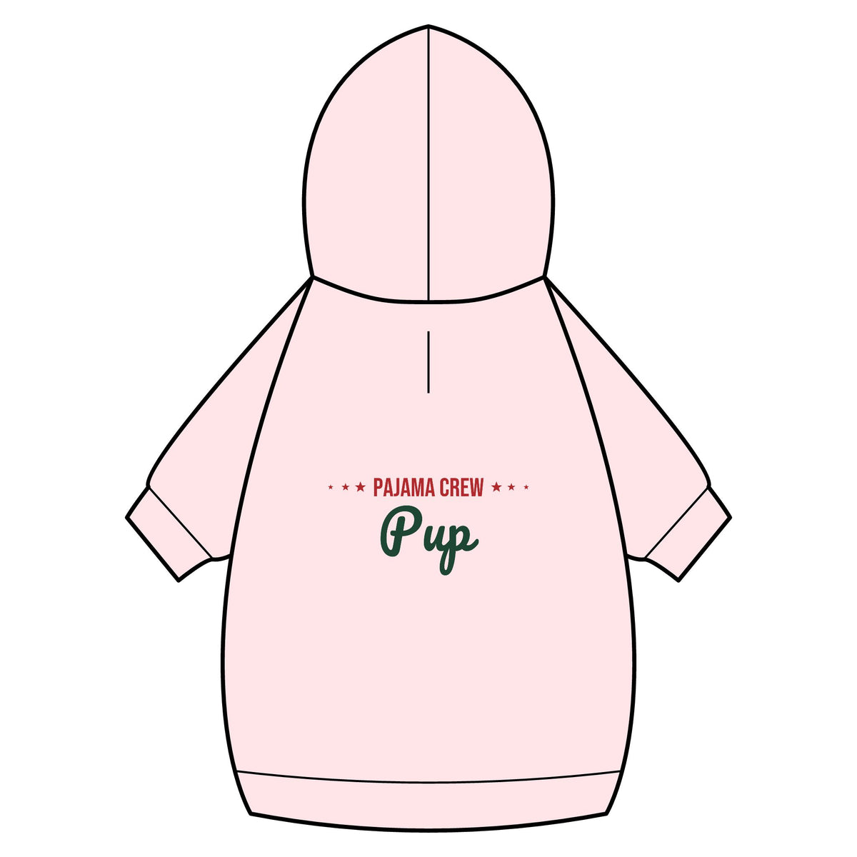 Pajama Crew Pup Dog Hoodie · Matching Pet Hoodie · Paw Crew