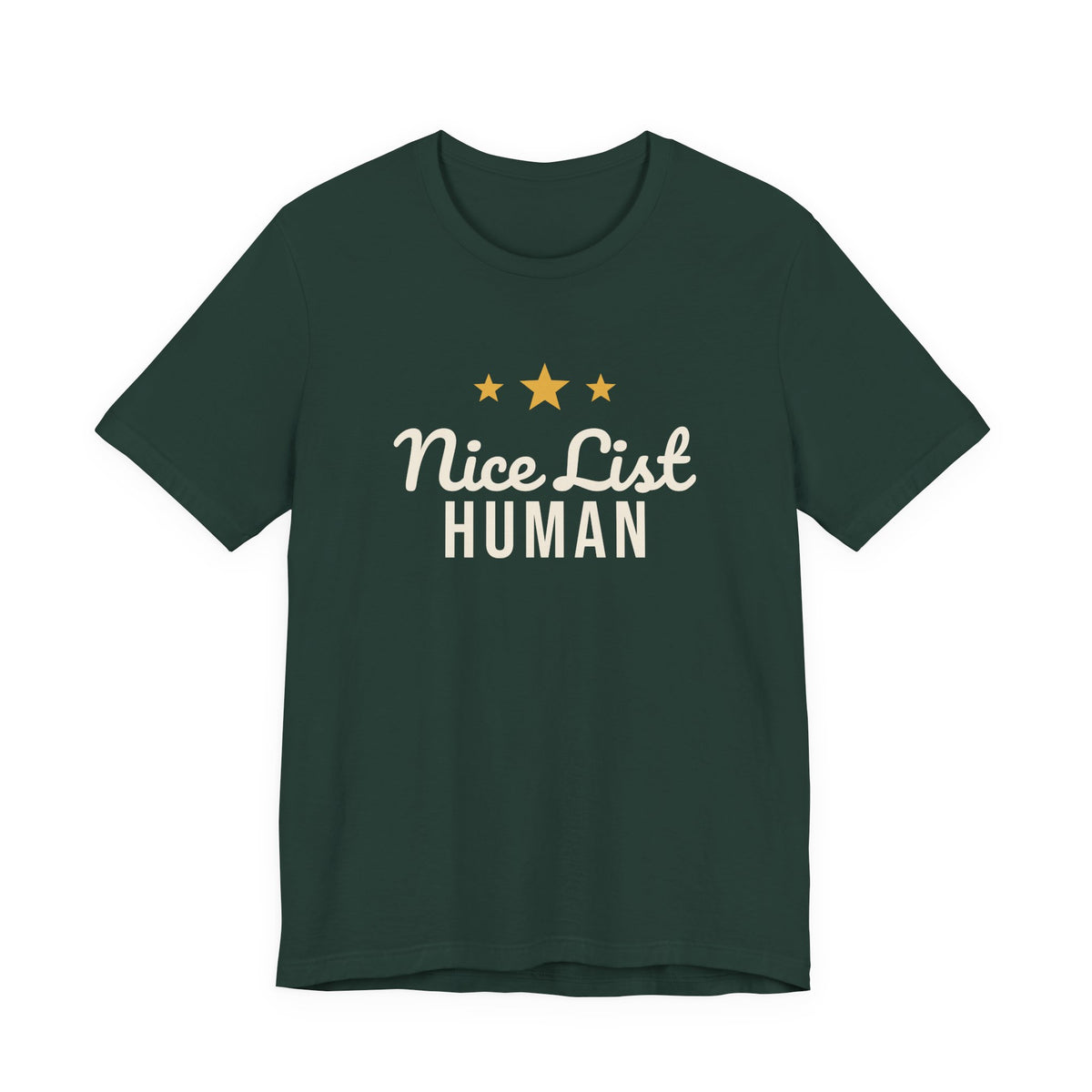 Nice List Human Christmas Shirt · Matching Pet & Owner Tee