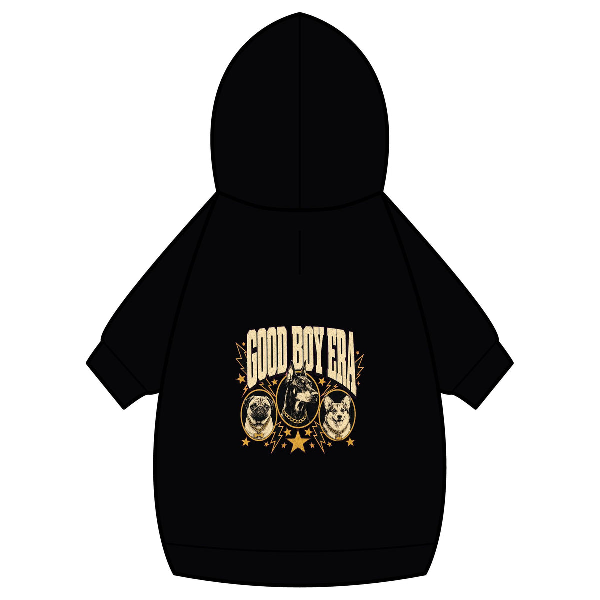 Good Boy Era Dog Hoodie · Paw Crew Club Streetwear