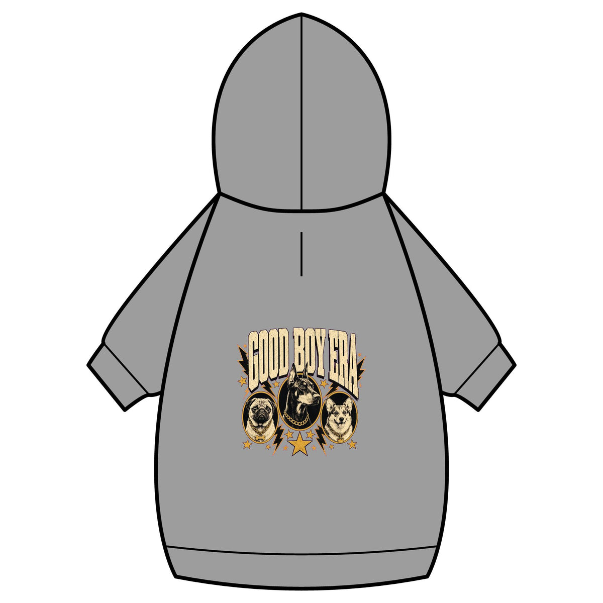 Good Boy Era Dog Hoodie · Paw Crew Club Streetwear