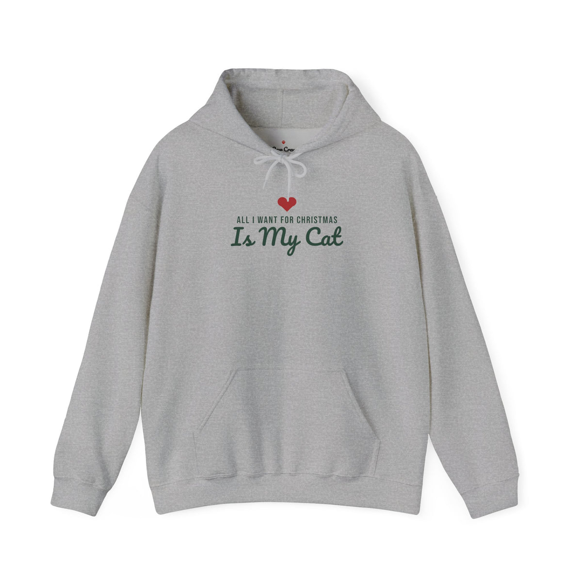 All I Want for Christmas Is My Cat Christmas Hoodie · Matching Family Hoodie · Paw Crew