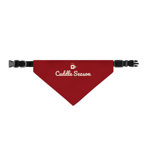Cuddle Season Pet Bandana (Red) · Matching Christmas Pet Bandana