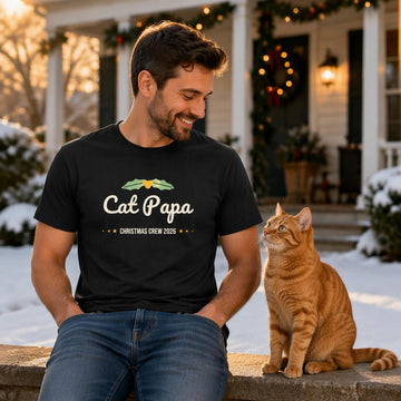 Cat Papa Christmas Shirt