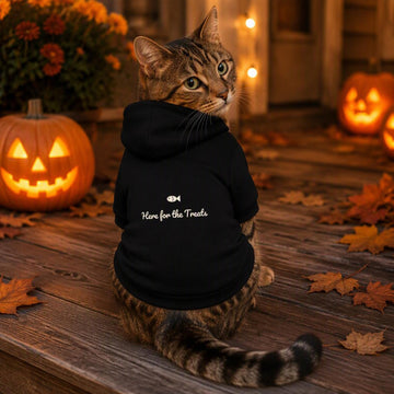 Here for the Treats Cat Hoodie