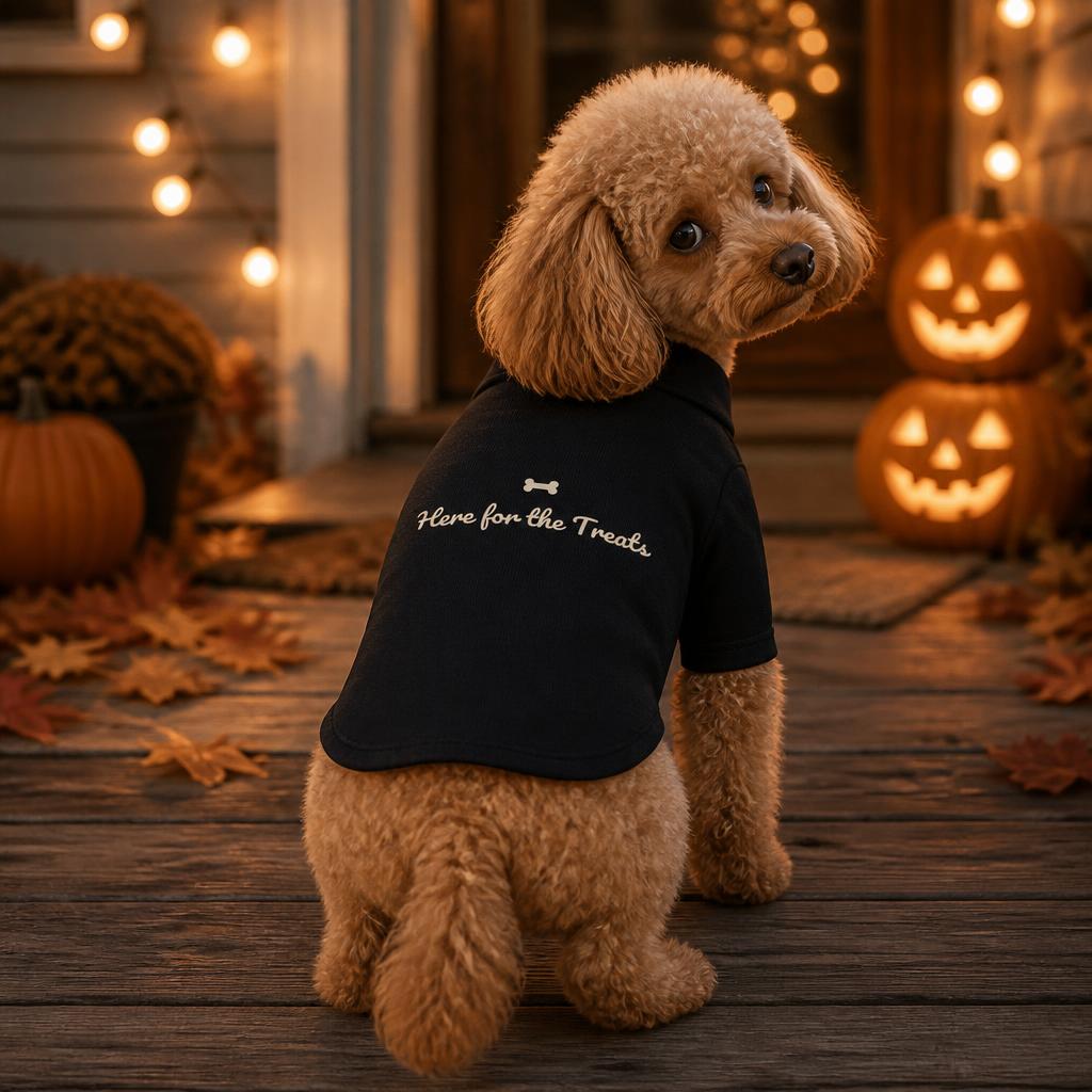 modelo:halloween-2026:ficha:here-for-the-treats-dog-raglan-tee