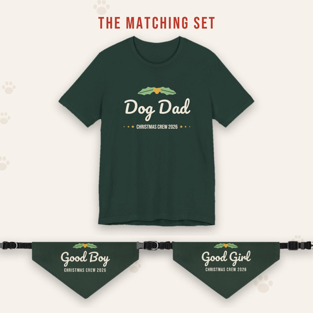Matching set: Dog Dad Christmas Shirt